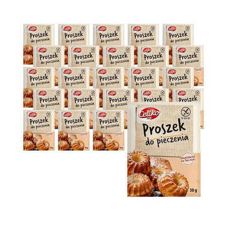 SET VAN 30 x Celiko glutenvrij bakpoeder, 30 g